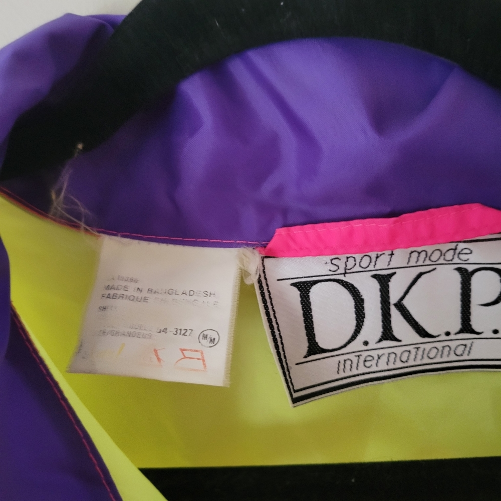 Vintage 90s Neon Windbreaker Lightweight Jacket - Picture 7 of 7